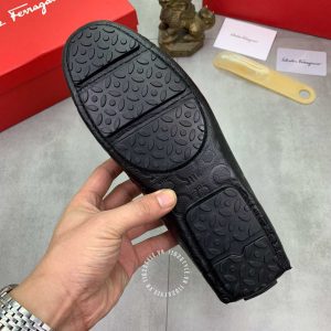 Giày tây nam cao cấp Salvatore Ferragamo da bò màu đen - Ảnh 8