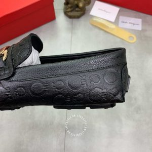 Giày tây nam cao cấp Salvatore Ferragamo da bò màu đen - Ảnh 7