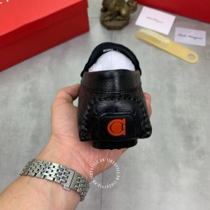 Giày tây nam cao cấp Salvatore Ferragamo da bò màu đen - Ảnh 9