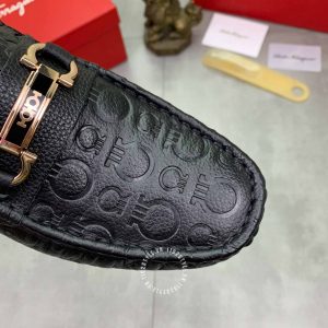 Giày tây nam cao cấp Salvatore Ferragamo da bò màu đen - Ảnh 6