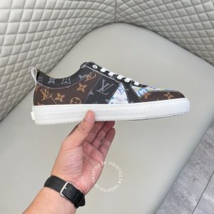 Giày thể thao super fake Louis Vuitton phối màu họa tiết Monogram - Ảnh 5