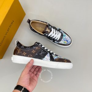 Giày thể thao super fake Louis Vuitton phối màu họa tiết Monogram - Ảnh 3