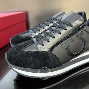 Giày thể thao Salvatore Ferragamo nam hàng hiệu màu đen - Ảnh 7