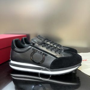 Giày thể thao Salvatore Ferragamo nam hàng hiệu màu đen - Ảnh 2