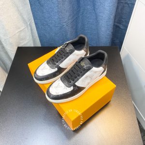 Giày thể thao nam cao cấp LV Sneakers phối màu họa tiết Monogram - Ảnh 4