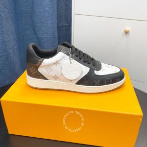 Giày thể thao nam cao cấp LV Sneakers phối màu họa tiết Monogram - Ảnh 6