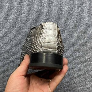 Giày nam cao cấp Louis Vuitton da rắn màu ánh bạc - Hình ảnh 8