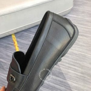 Giày nam cao cấp hàng hiệu Salvatore Ferragamo da bò màu đen - Ảnh 8