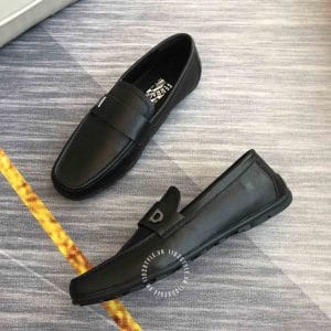 Giày nam cao cấp hàng hiệu Salvatore Ferragamo da bò màu đen - Ảnh 4