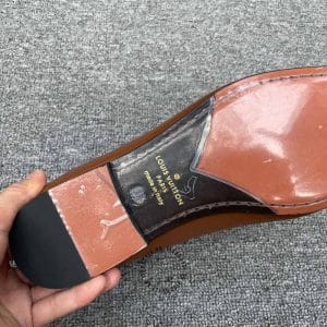 Giày nam hàng hiệu Loafer Louis Vuitton da trơn màu nâu - Hình ảnh 9