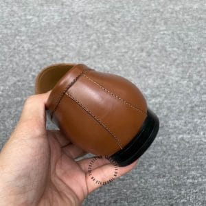 Giày nam hàng hiệu Loafer Louis Vuitton da trơn màu nâu - Hình ảnh 8