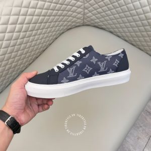 Giày thể thao super fake LV Sneakers màu xanh than họa tiết Monogram - Ảnh 6