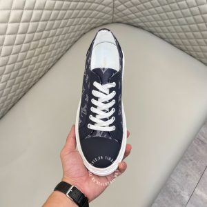 Giày thể thao super fake LV Sneakers màu xanh than họa tiết Monogram - Ảnh 4