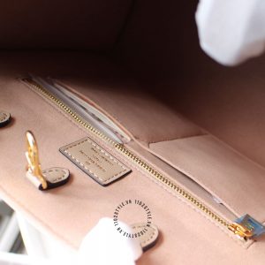 Túi LV Onthego Size to màu nâu sữa hàng hiệu cao cấp giá tốt - Hình ảnh 7