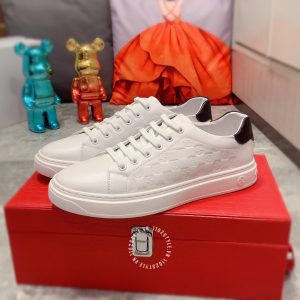 Giày nam hàng hiệu LV sneaker trắng họa tiết caro cao cấp - Ảnh 5
