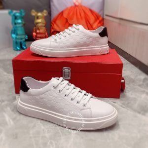 Giày nam hàng hiệu LV sneaker trắng họa tiết caro cao cấp - Ảnh 2