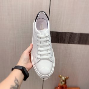 Giày nam hàng hiệu LV sneaker trắng họa tiết caro cao cấp - Ảnh 8