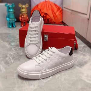 Giày nam hàng hiệu LV sneaker trắng họa tiết caro cao cấp - Ảnh 3