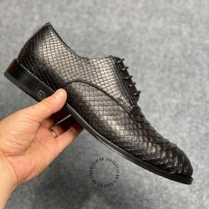 Giày nam hàng hiệu Louis Vuitton da rắn màu nâu - Ảnh 5