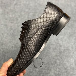 Giày nam hàng hiệu Louis Vuitton da rắn màu nâu - Ảnh 4