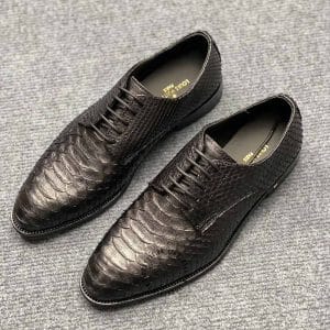 Giày nam hàng hiệu Louis Vuitton da rắn màu nâu - Ảnh 2