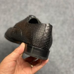Giày nam hàng hiệu Louis Vuitton da rắn màu nâu - Ảnh 8
