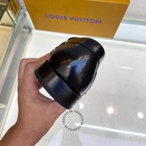 Giày Louis Vuitton nam loafer da bò màu nâu họa tiết Monogram - Hình ảnh 8
