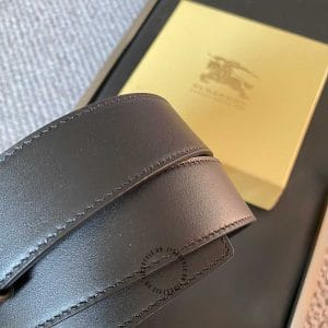 Thắt lưng nam Burberry da thật mặt khóa TB - Hình ảnh 6