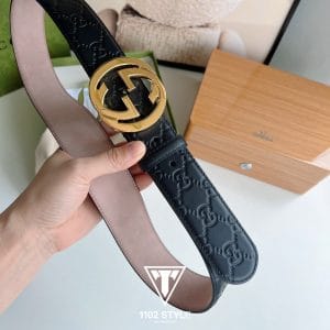 Thắt lưng nam Gucci họa tiết phối màu vip 2022 - Ảnh 2