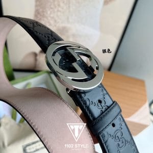 Thắt lưng nam Gucci mặt bạc họa tiết phối màu hot 2022 - Hình ảnh 5