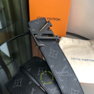 Thắt lưng Louis Vuitton nam dây đen phiên bản cao cấp - Hình ảnh 4