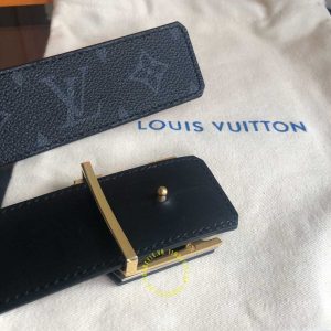 Thắt lưng Louis Vuitton nam dây đen phiên bản cao cấp - Hình ảnh 8