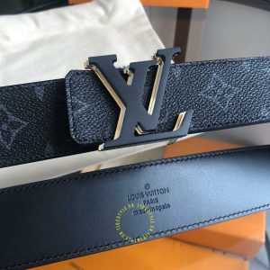 Thắt lưng Louis Vuitton nam dây đen phiên bản cao cấp - Hình ảnh 3