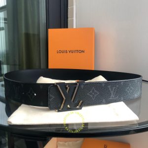 Thắt lưng Louis Vuitton nam dây đen phiên bản cao cấp - Hình ảnh 5
