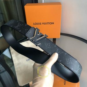 Thắt lưng Louis Vuitton nam dây đen phiên bản cao cấp - Hình ảnh 6