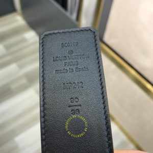 Thắt lưng Louis Vuitton nam mặt đen dây họa tiết nhiều màu - Ảnh 9