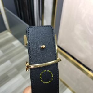 Thắt lưng nam LV mặt vàng dây họa tiết Monogram hàng hiệu - Ảnh 8