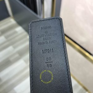 Thắt lưng nam LV mặt vàng dây họa tiết Monogram hàng hiệu - Ảnh 2