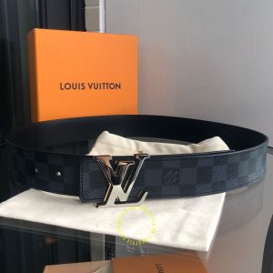 Thắt lưng LV nam mặt đen chì hàng hiệu cao cấp 1102 STYLE Luxury - Ảnh 4