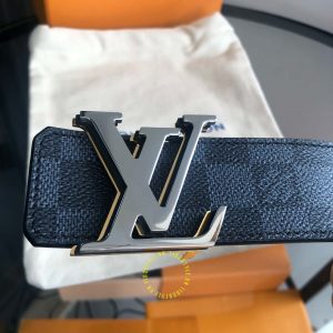 Thắt lưng LV nam mặt đen chì hàng hiệu cao cấp 1102 STYLE Luxury - Ảnh 3