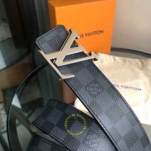 Thắt lưng LV nam mặt đen chì hàng hiệu cao cấp 1102 STYLE Luxury - Ảnh 2