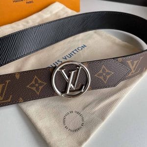 Thắt lưng Louis Vuitton nam màu nâu họa tiết monogram - Ảnh 6