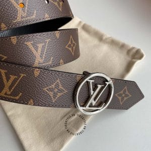 Thắt lưng Louis Vuitton nam màu nâu họa tiết monogram - Ảnh 2