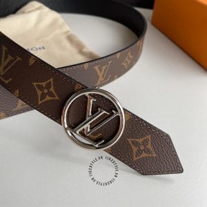 Thắt lưng Louis Vuitton nam màu nâu họa tiết monogram - Ảnh 5