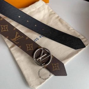 Thắt lưng Louis Vuitton nam màu nâu họa tiết monogram - Ảnh 4
