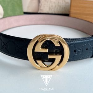 Thắt lưng nam Gucci họa tiết phối màu vip 2022 - Ảnh 4