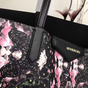 Túi xách Givenchy nữ đen họa tiết hoa hồng thời trang - Ảnh 6