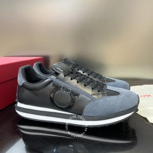 Giày Salvatore Ferragamo thể thao nam phối da cao cấp - Hình ảnh 2