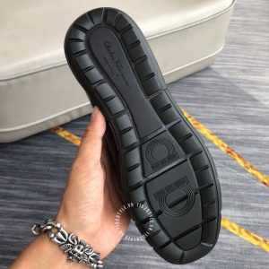 Giày Salvatore Ferragamo nam da đen bóng hàng hiệu giá tốt - Ảnh 9