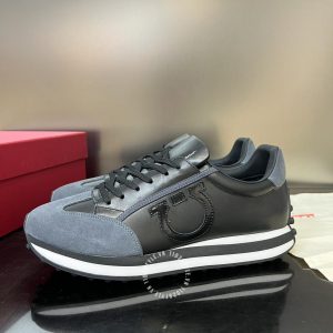 Giày Salvatore Ferragamo thể thao nam phối da cao cấp - Hình ảnh 3
